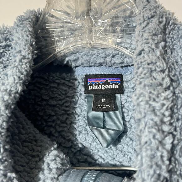 Patagonia Los Gatos Fleece Blue 1/4 Zip Pullover Sweater Women’s Size Medium - Picture 3 of 7